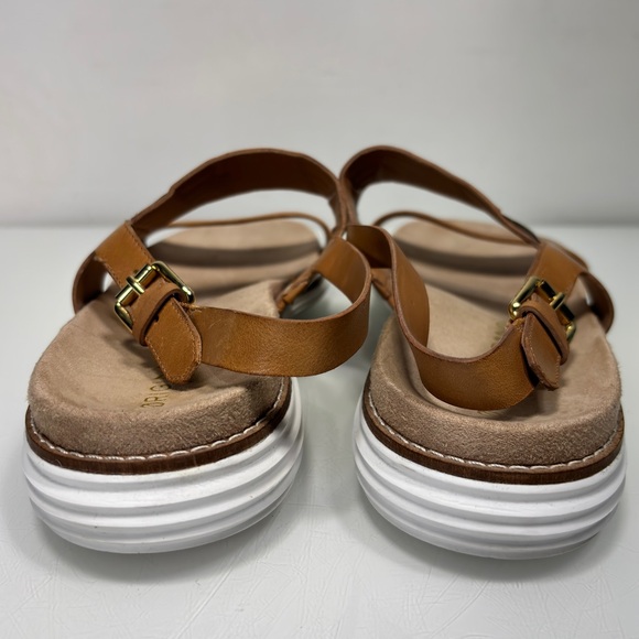 Cole Haan OriginalGrand Brown Gold Leather Slingback‎ Sandals Size 8.5 - Picture 8 of 12